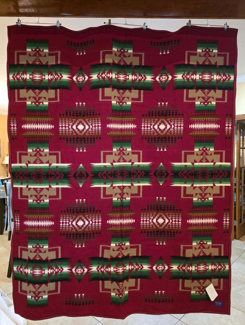 Chief Joseph Pendleton Wool 64 X 80 Inch Blanket - Cardinel Red (Discontinued)